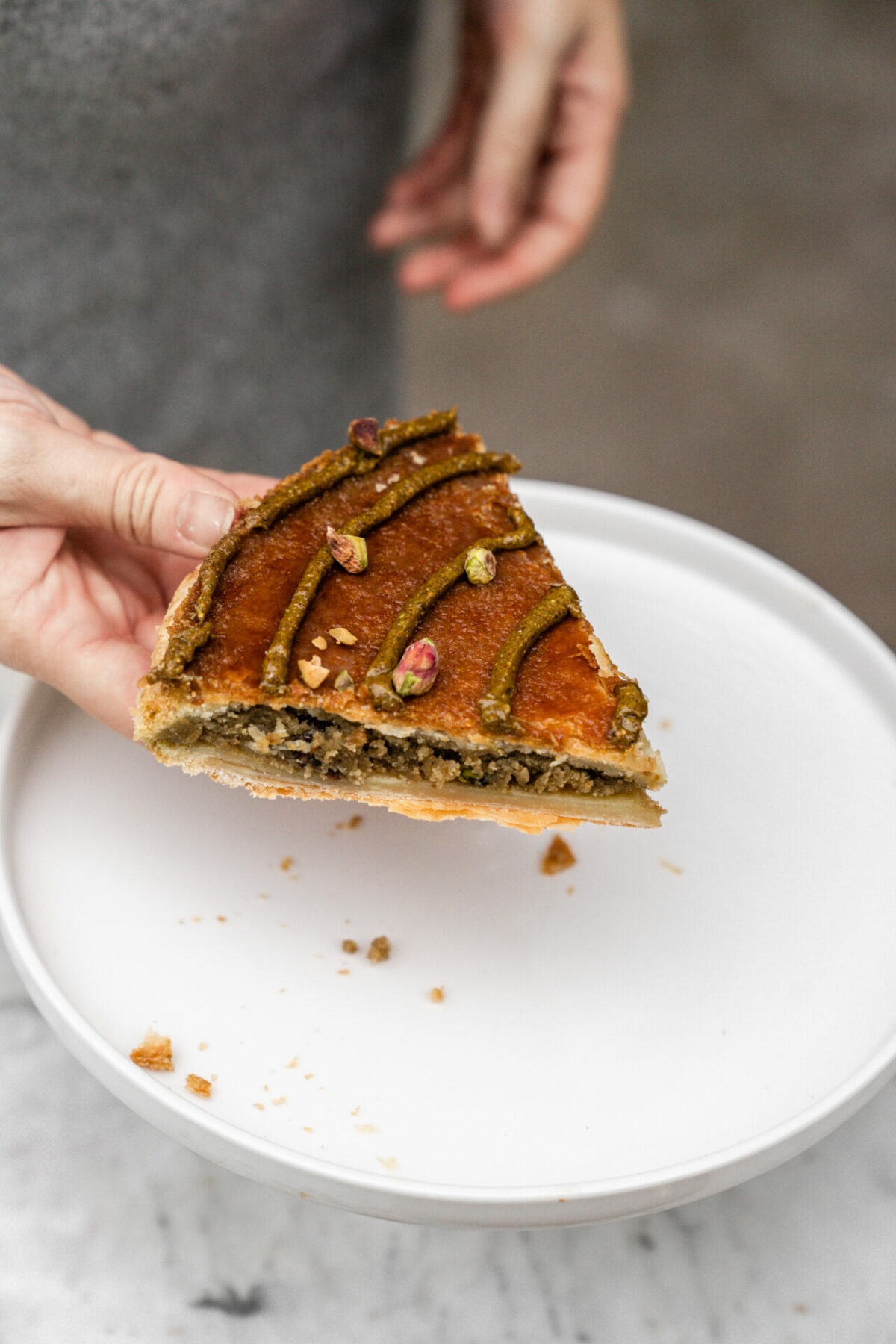 Galette pistache, citron, fleur d’oranger à partager – Image 2